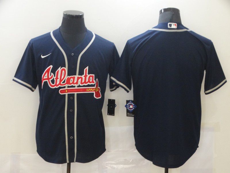 Men Atlanta Braves Blank Blue Game Nike MLB Jerseys->seattle mariners->MLB Jersey